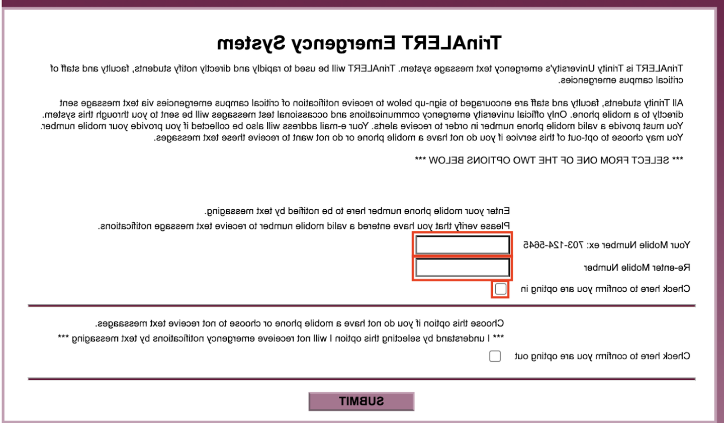 screenshot of TrinALERT 紧急 System dialog box